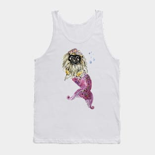 Pekingese Mermaid Tank Top